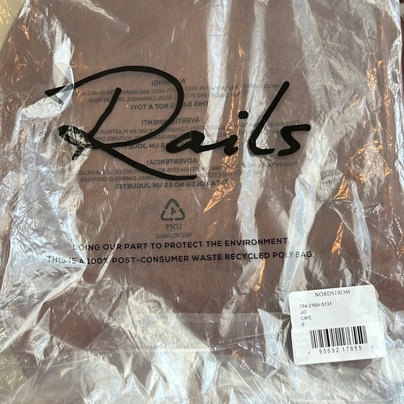 Rails Jo Cafe Faux Leather High Waist Tapered Leg Pants Size 6 - Picture 14 of 16